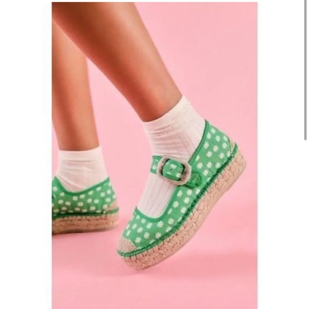 Free People Surfside Daisy Mary Janes size 7.5 38 - Picture 3 of 9